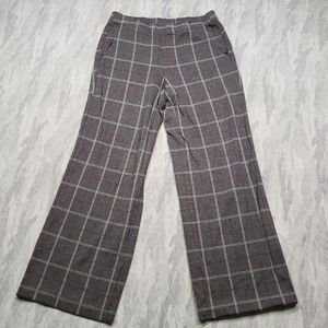 J Jill Pants Womens Small Gray Checked Full‎ Leg